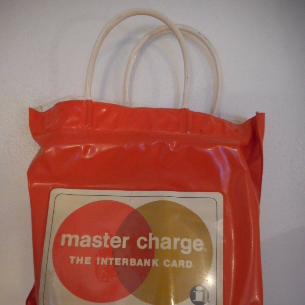 Vintage Credit Card Master Charge Plastic/Vinyl Bag